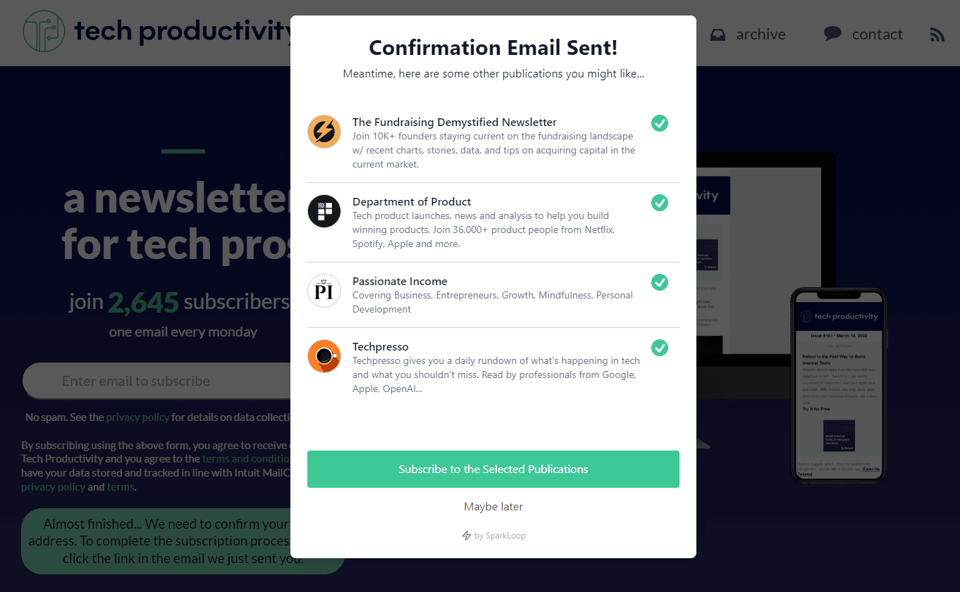 You can use the Sparklook Upscribe service to monetize a newsletter.