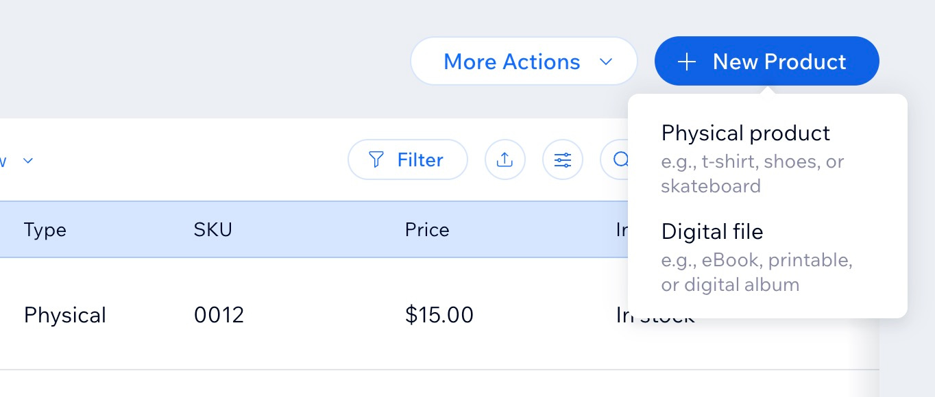 Choosing digital or physical product.