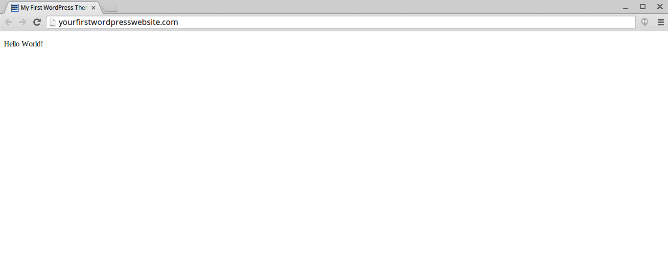 Your First WordPress Website