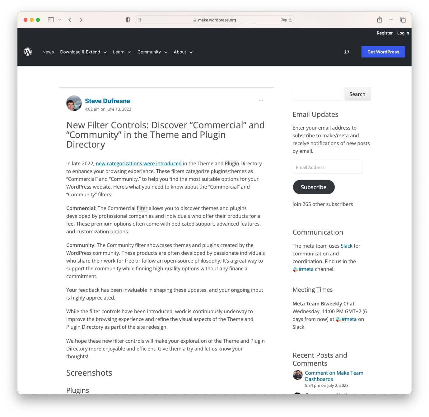 Commercial and Community plugins