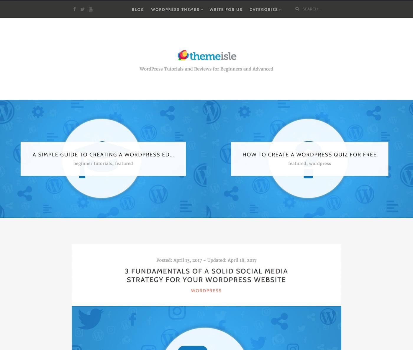 Themeisle blog