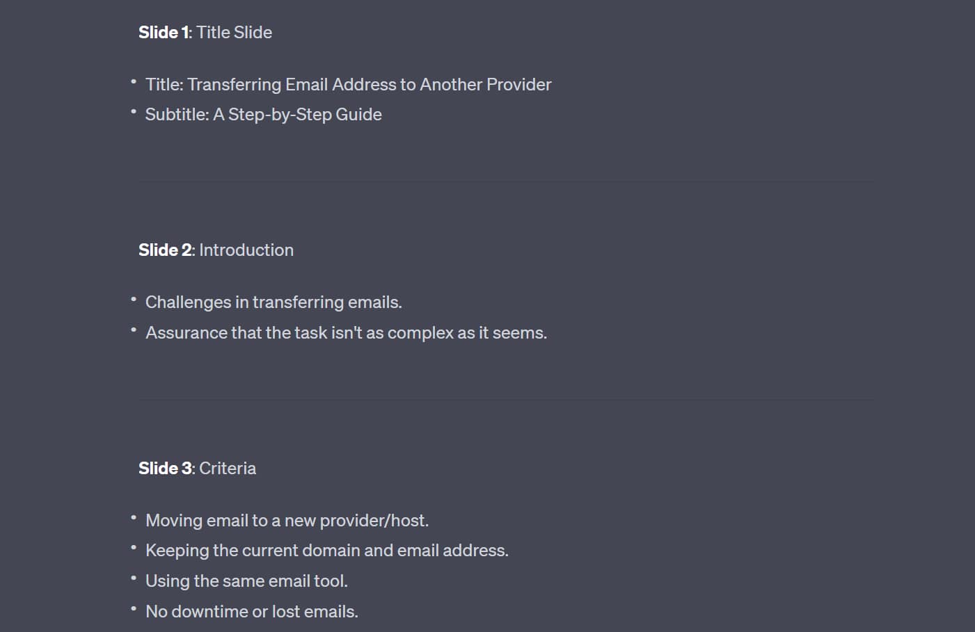Create a PPT using ChatGPT.