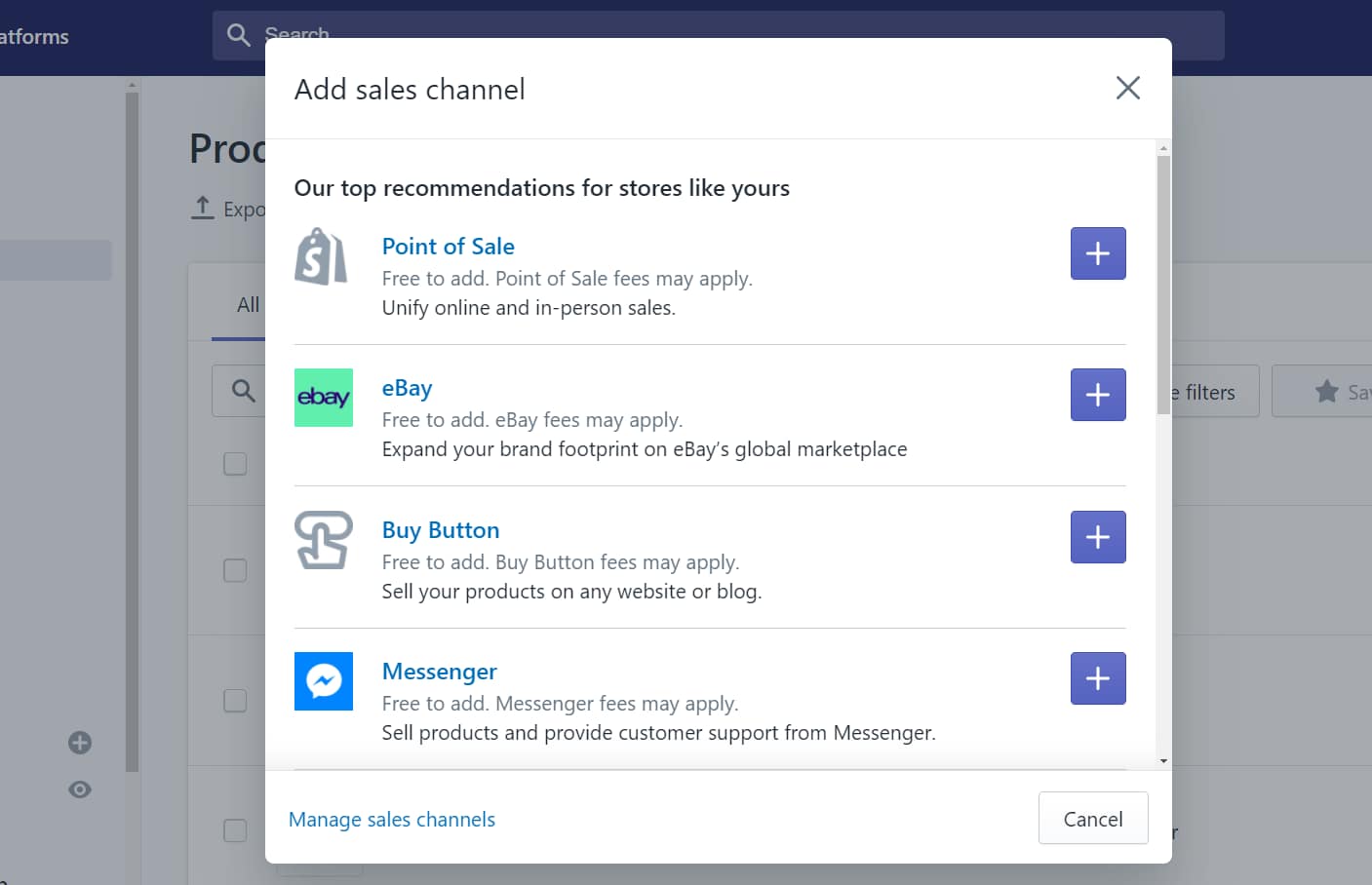 channels for shopify