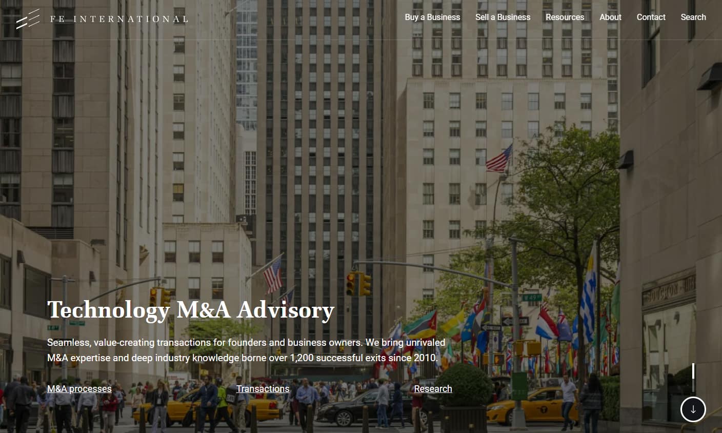 FE International is a technology M&A advisor connecting founders with new business opportunities.