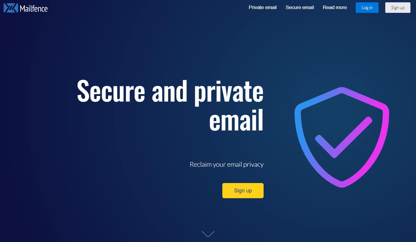 Mailfence most private email provider.