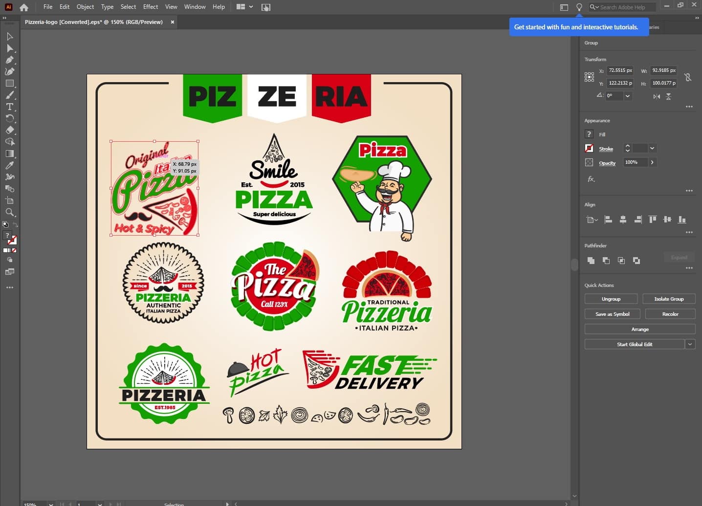 logos in illustrator