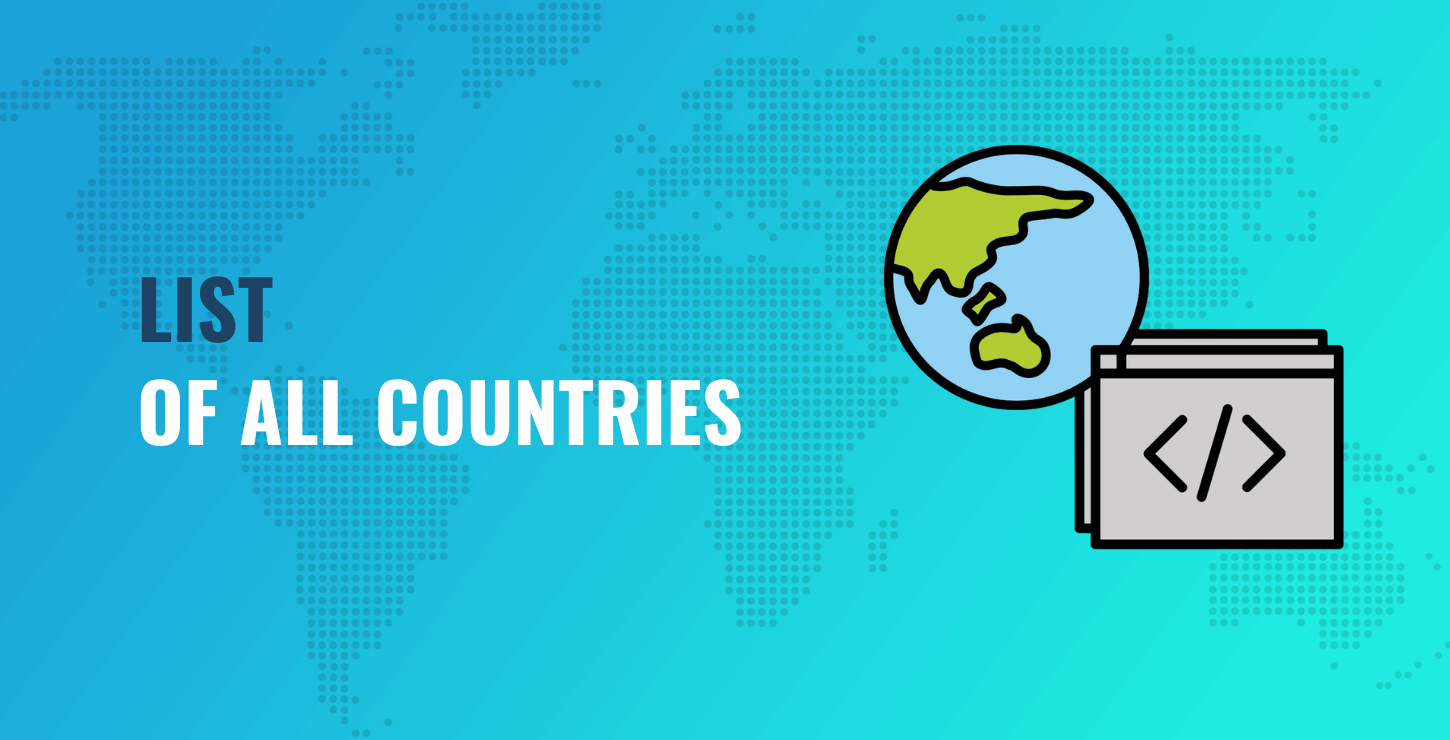 List of All Countries HTML Select JavaScript JSON format.