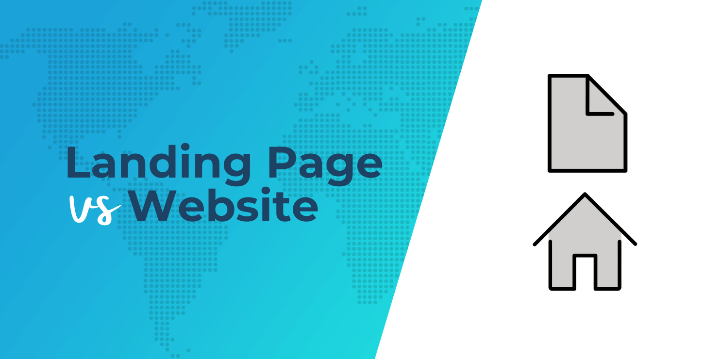 landing page vs website