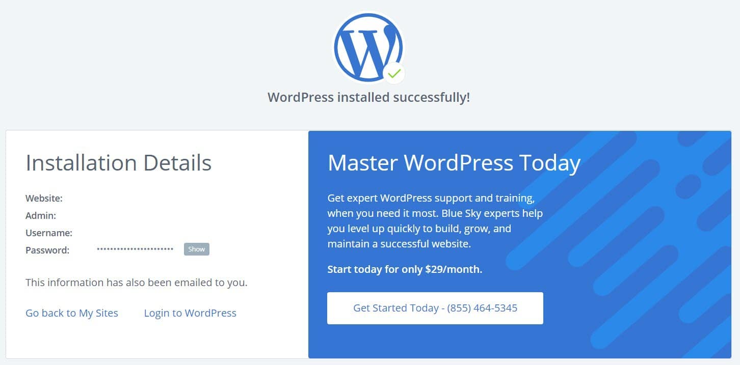 how to build your own website by installing WordPress on Bluehost.