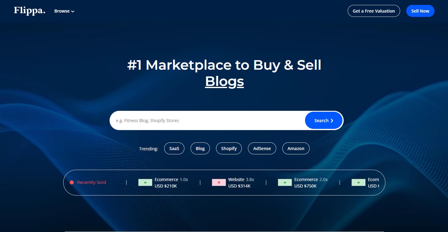 Flippa is a massive website marketplace that also offers broker services.