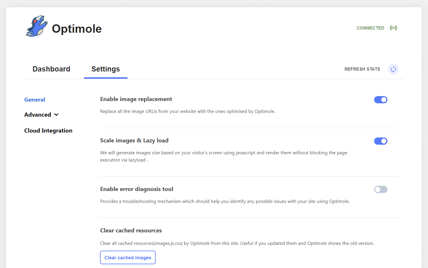 How to improve first contentful paint with an image optimization plugin like Optimole.