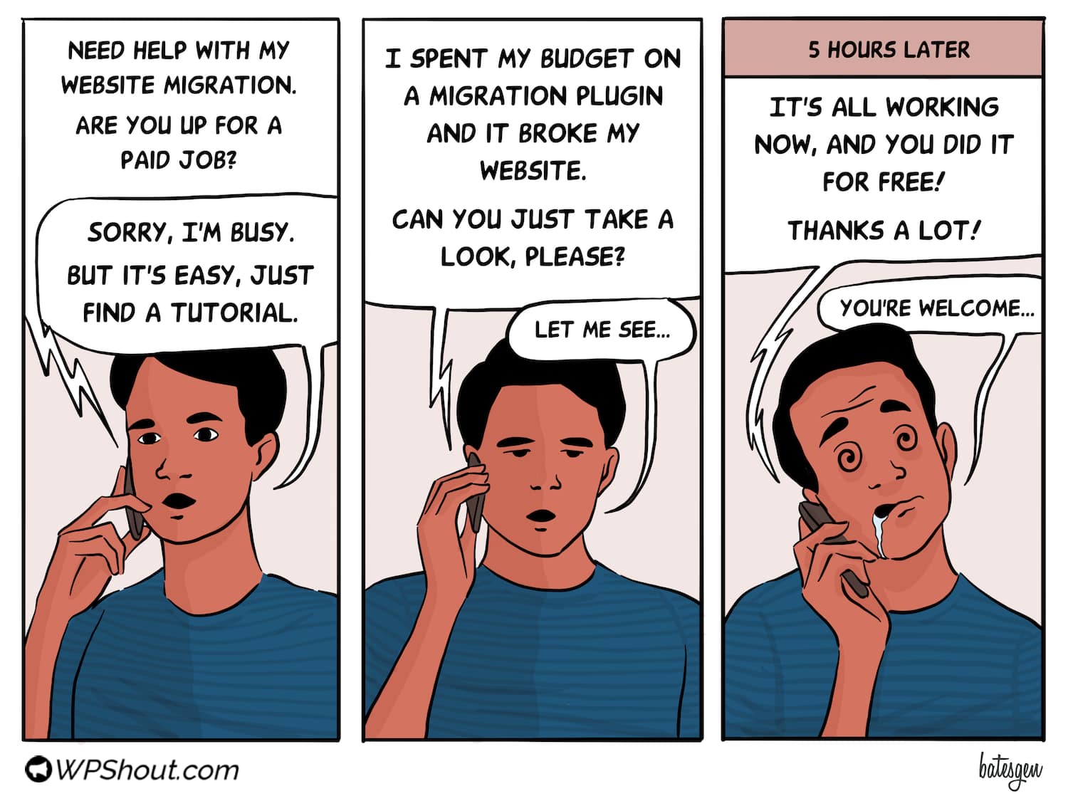 Friend calls Webdev #1