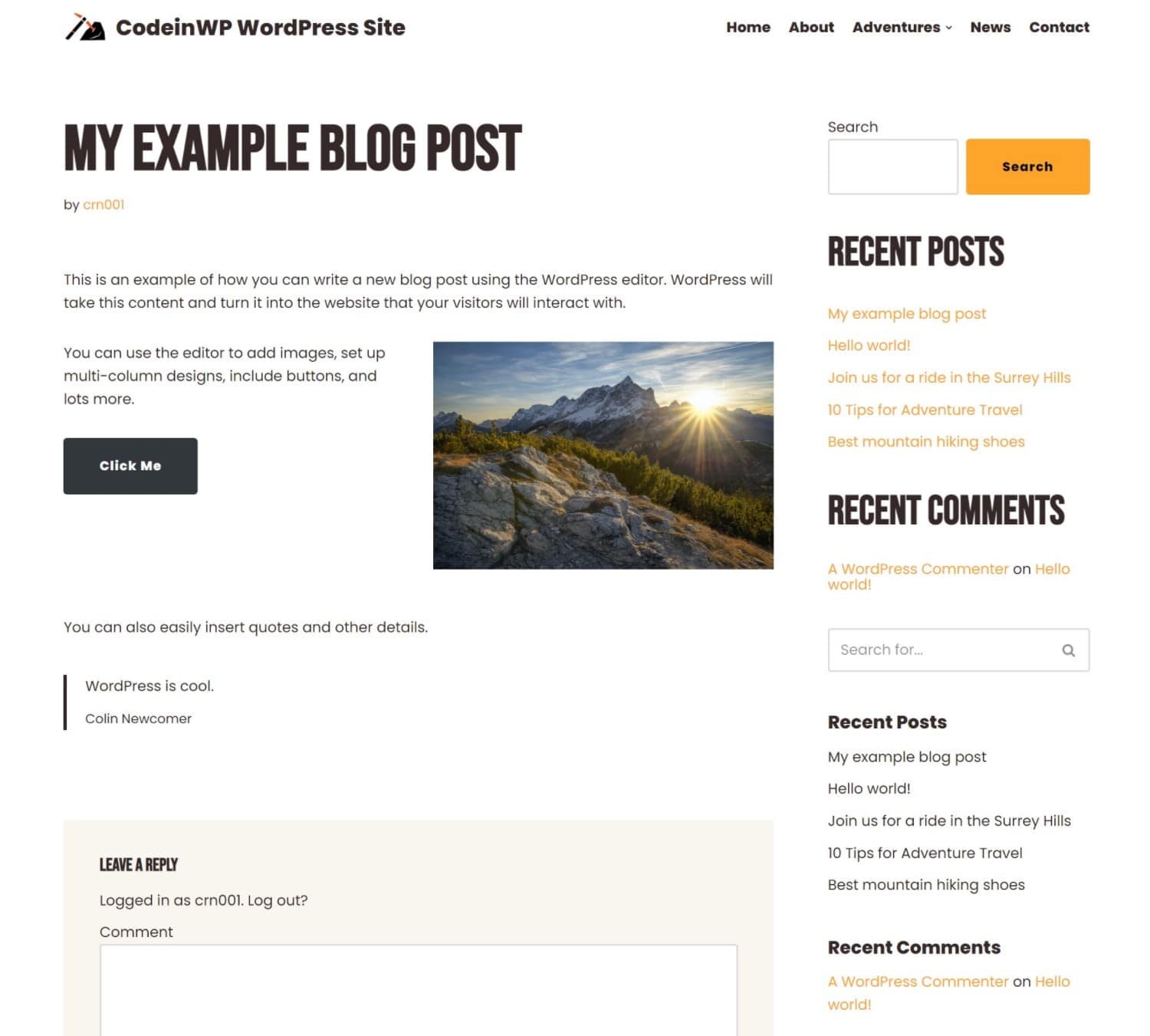 What your site looks like to human visitors