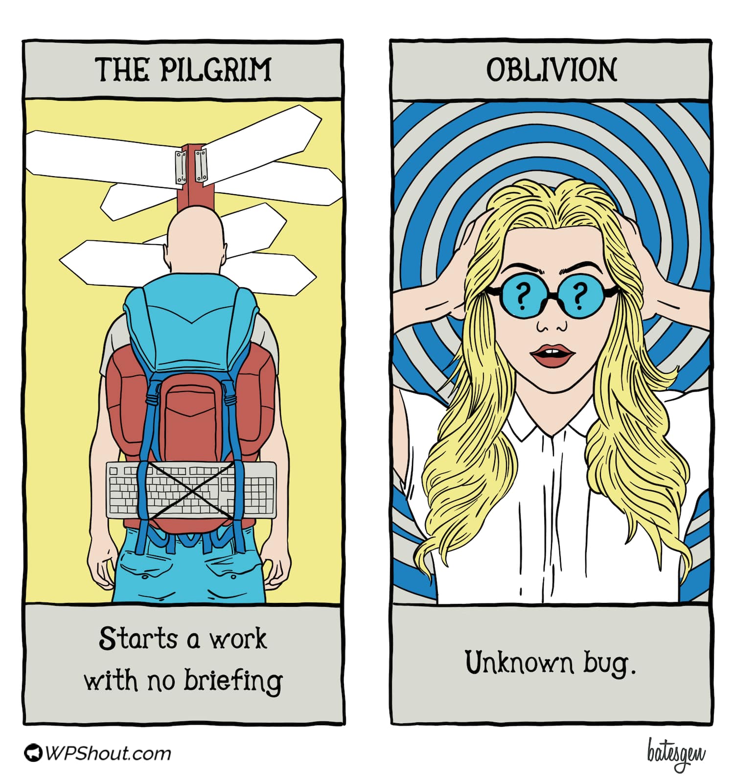 Tarot card #10: The Pilgrim/Oblivion