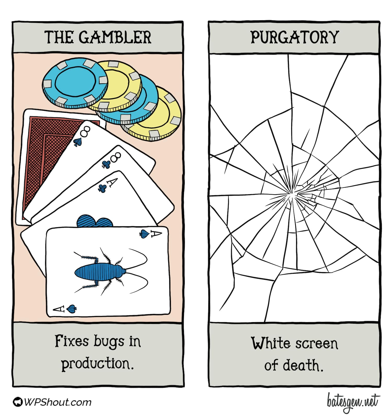 Tarot card #12: The Gambler/Purgatory