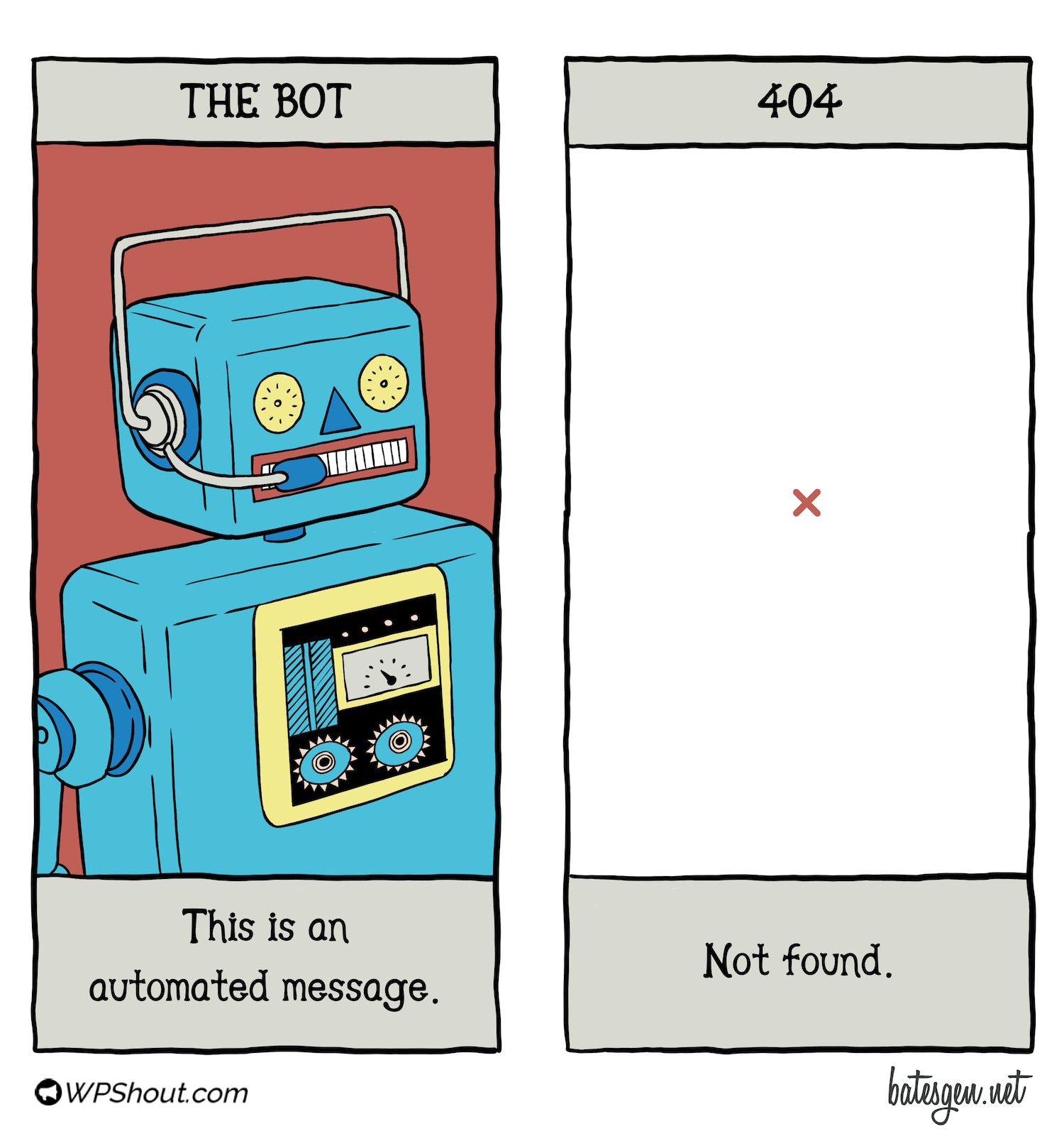 Tarot card #16: The Bot/404