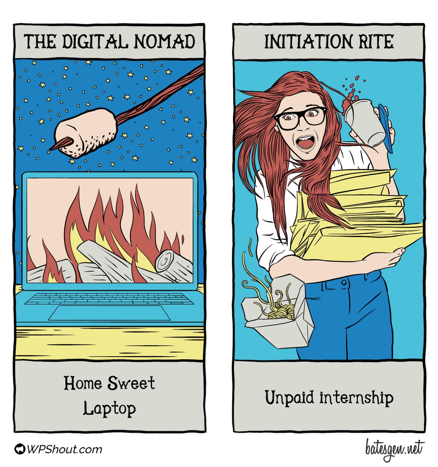 Tarot card #19: The Digital Nomad/Initiation Rite