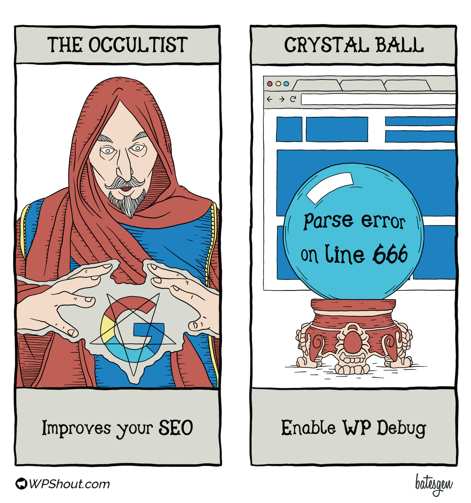 Tarot card #2: The Occultist/Crystal Ball