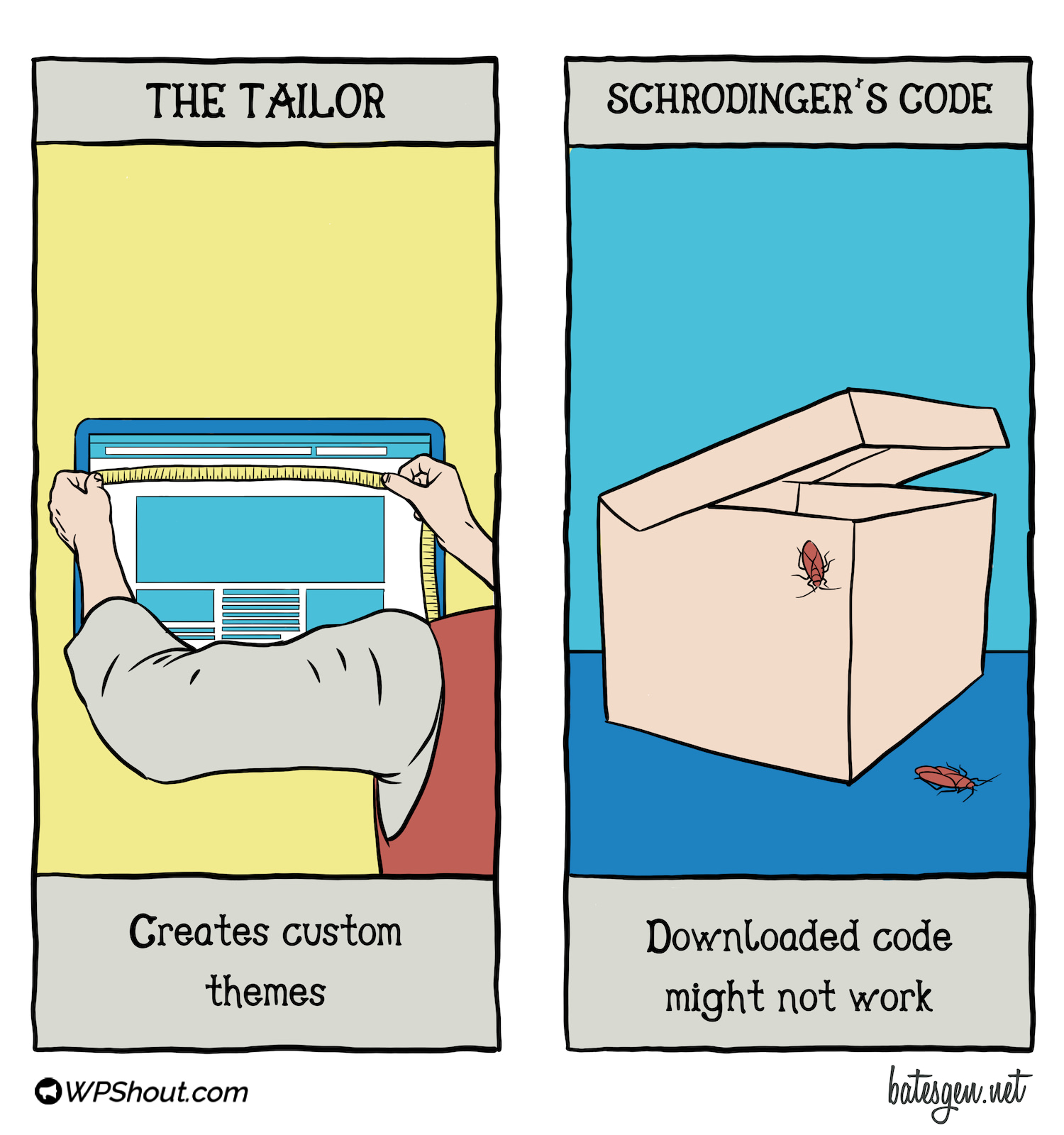 Tarot card #20: The Tailor/Schrodinger's Code
