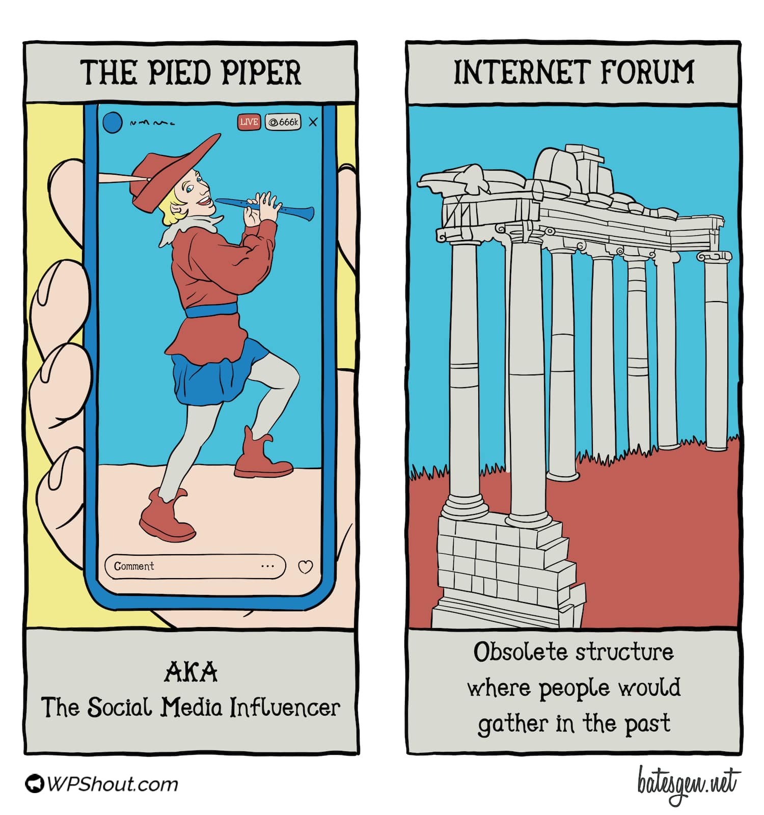 Tarot card #27: The Pied Piper/Internet Forum