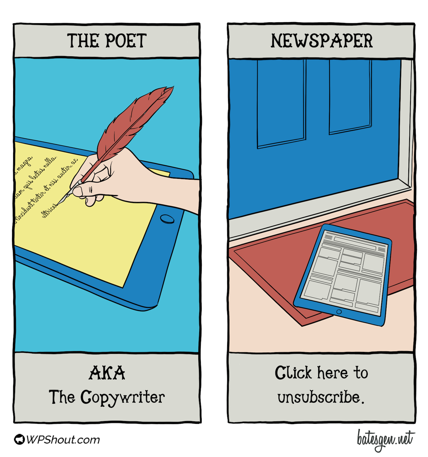 Tarot card #29: The Poet/Newspaper