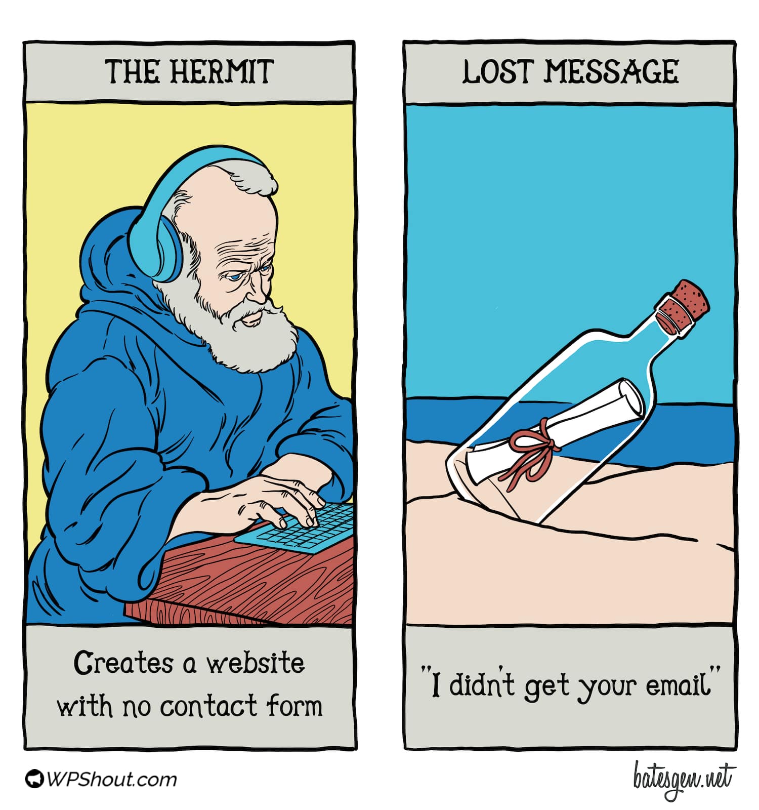 Tarot card #31: The Hermit/Lost Message