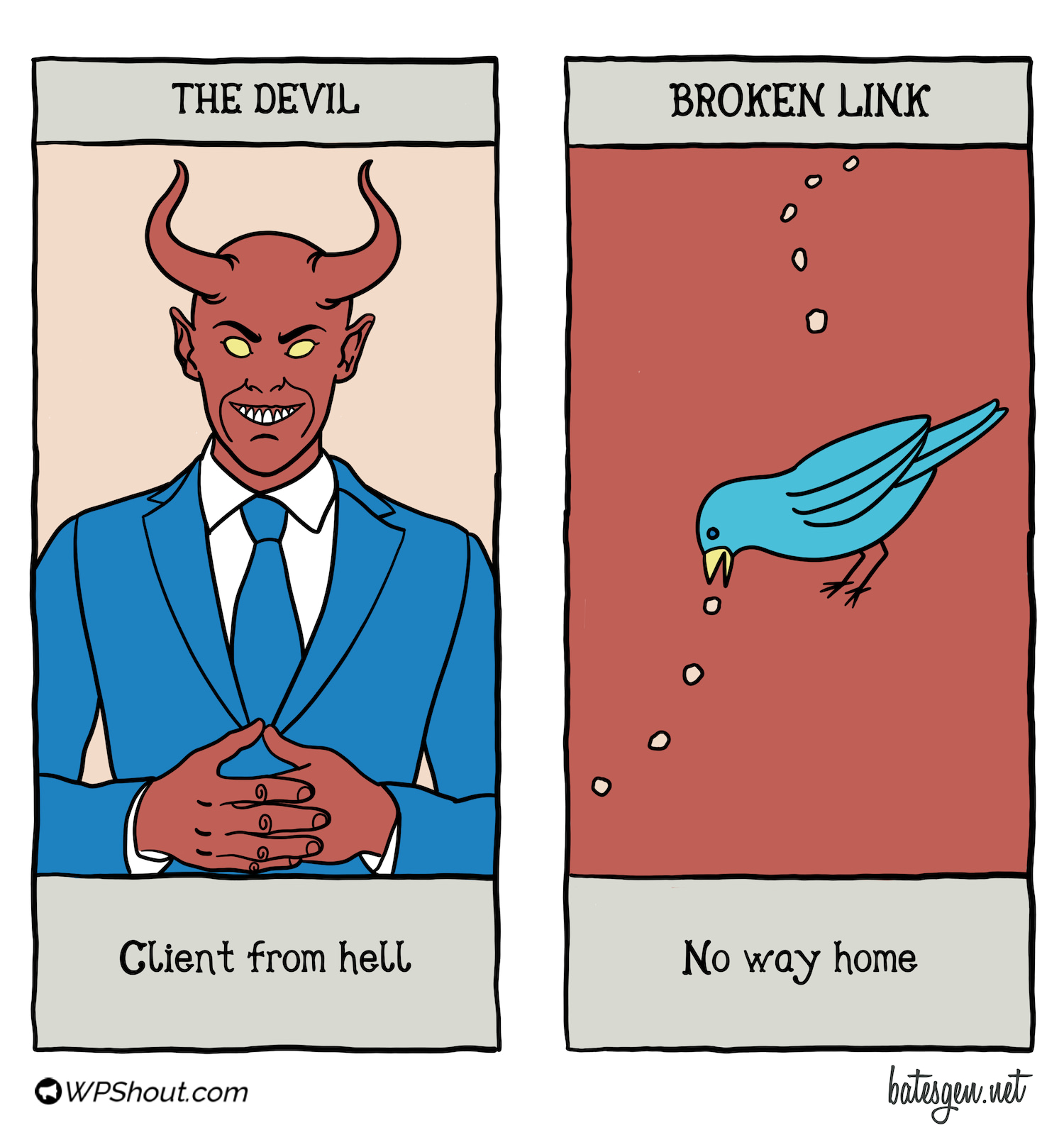 Tarot card #48: The Devil/Broken Link