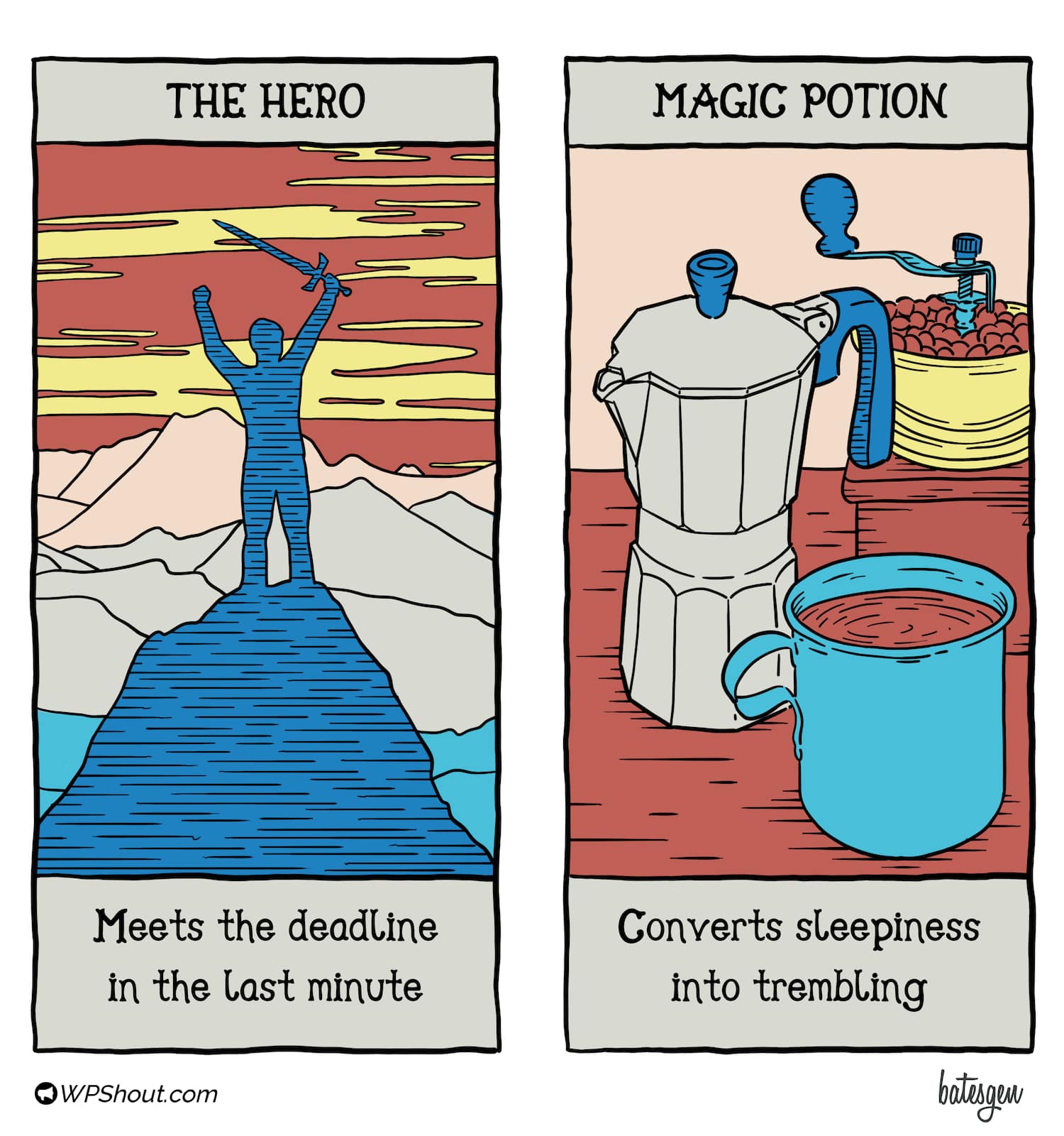 Tarot card #6: The Hero/Magic Potion