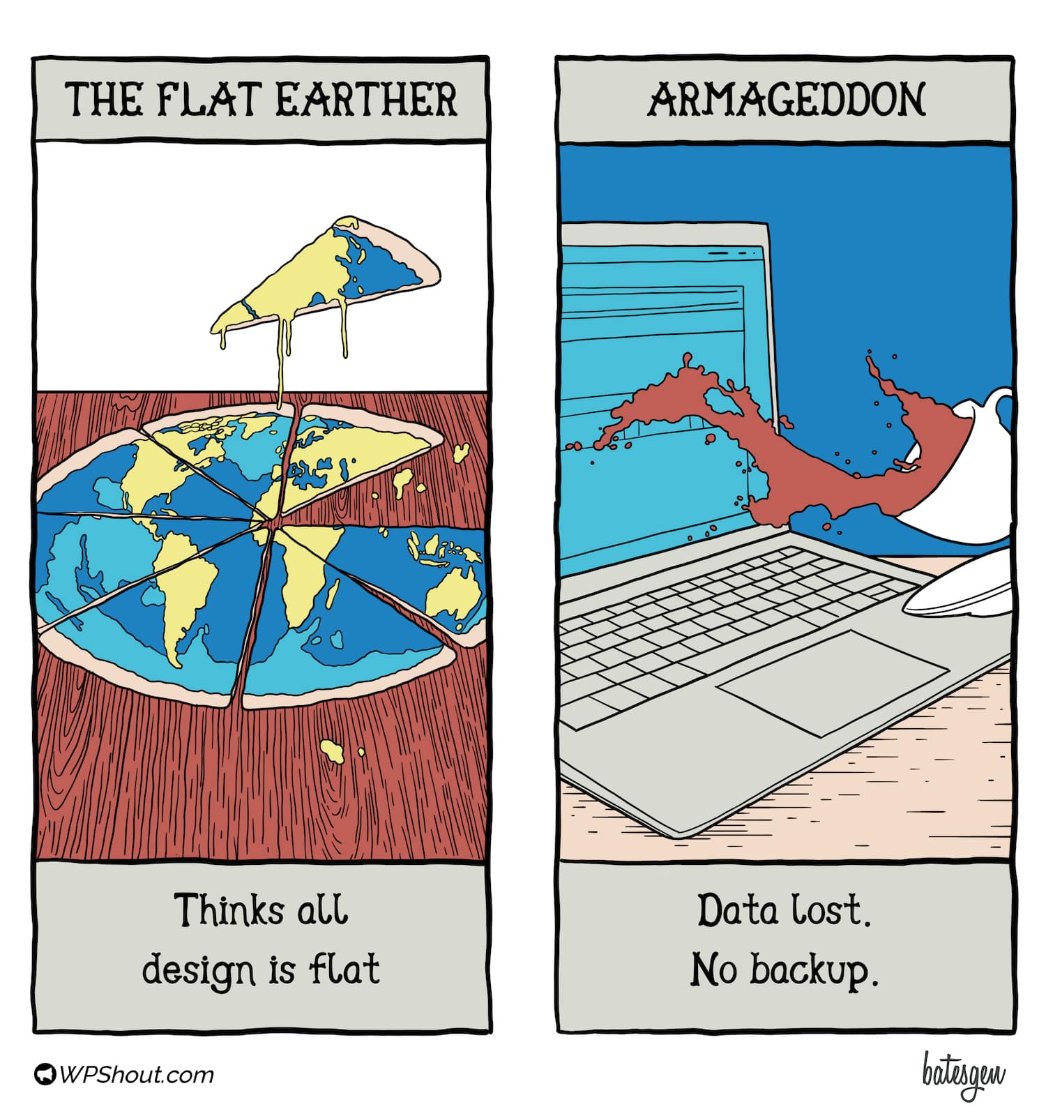 Tarot card #7: The Flat Earther/Armageddon