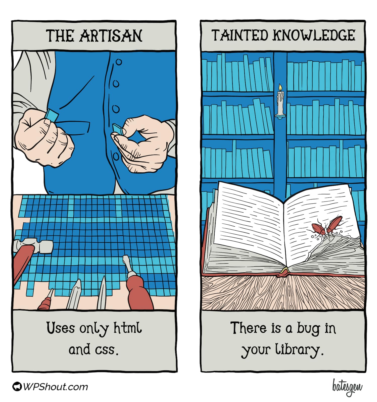 Tarot card #8: The Artisan/Tainted Knowledge