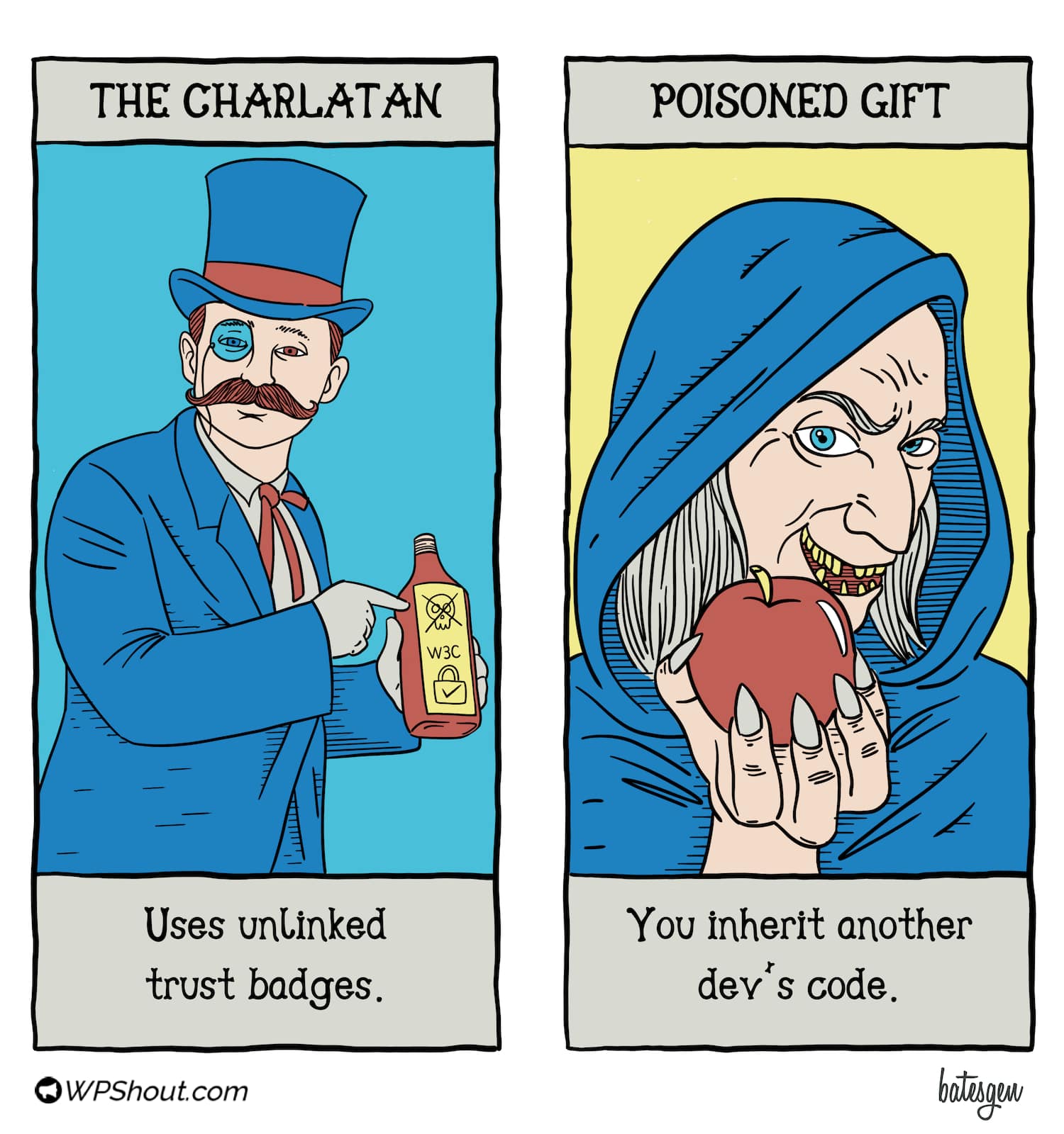 Tarot card #9: The Charlatan/Poisoned Gift