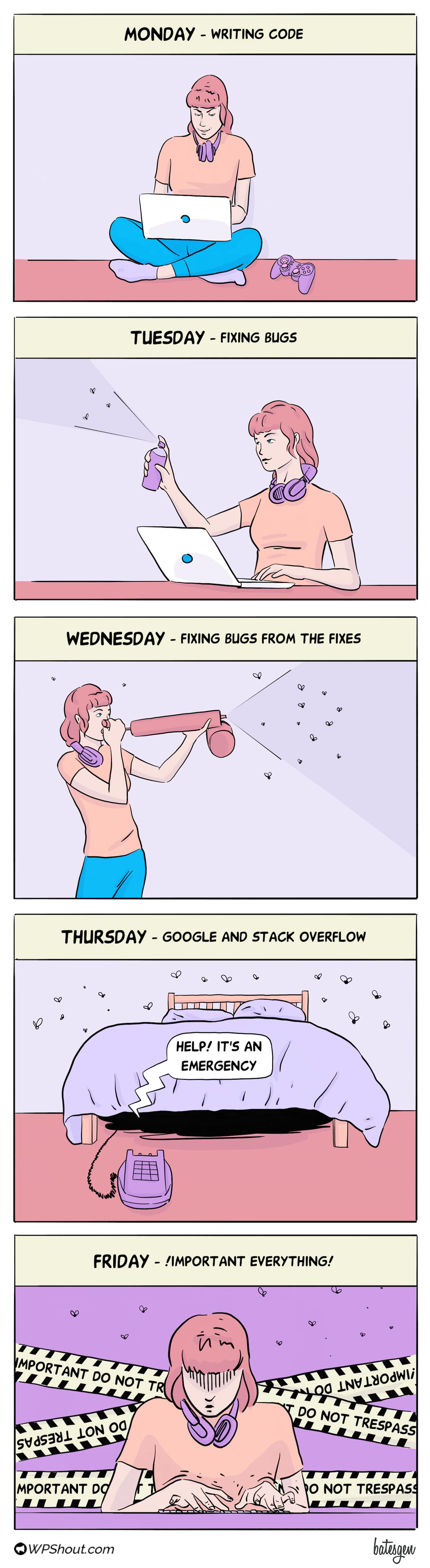 Week in the life of a web dev