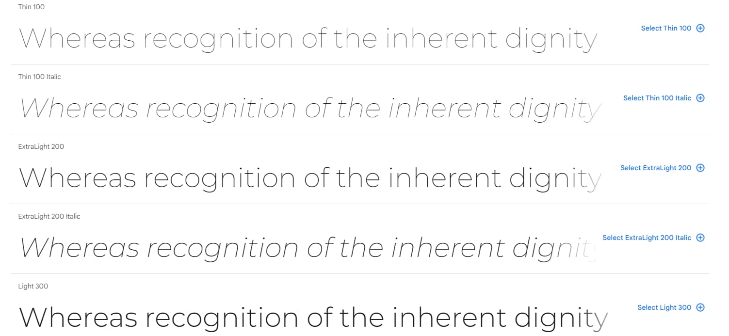 Best fonts for bloggers: Montserrat font