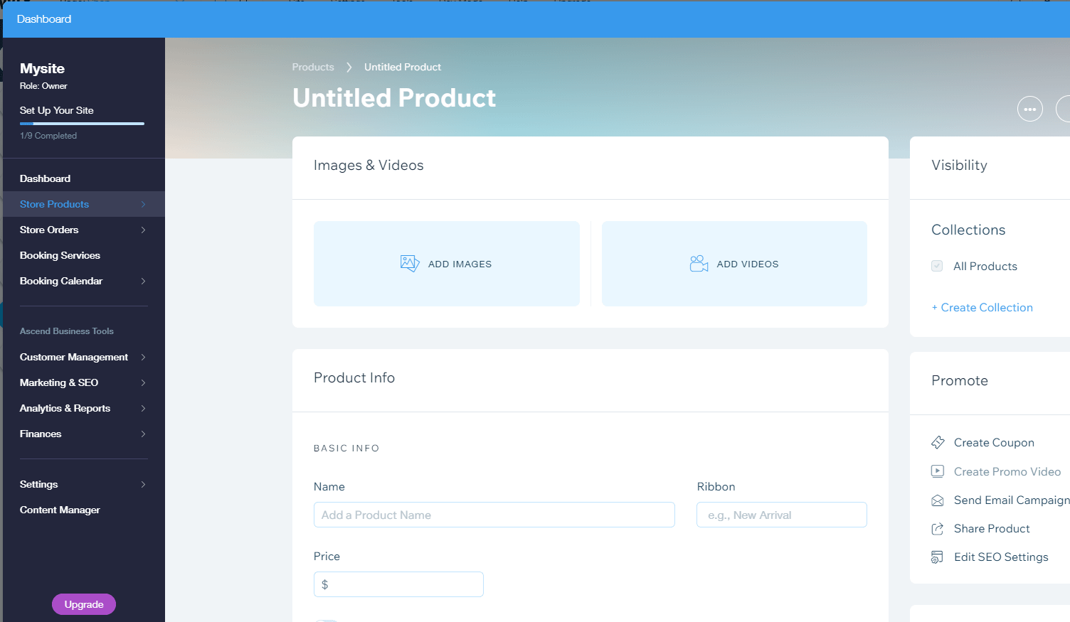 ecommerce builder on wix
