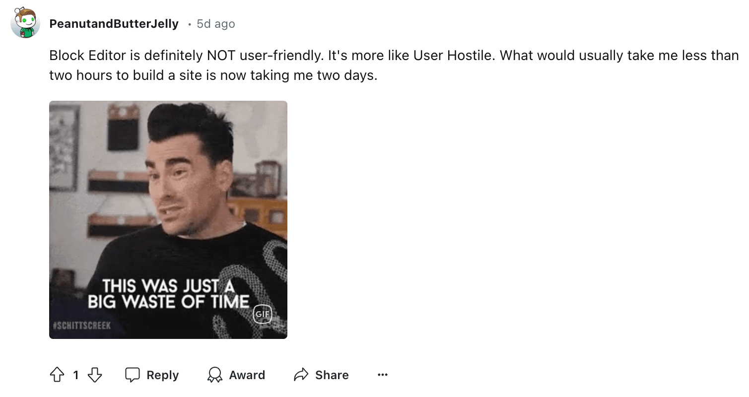Gutenberg negative opinion 2