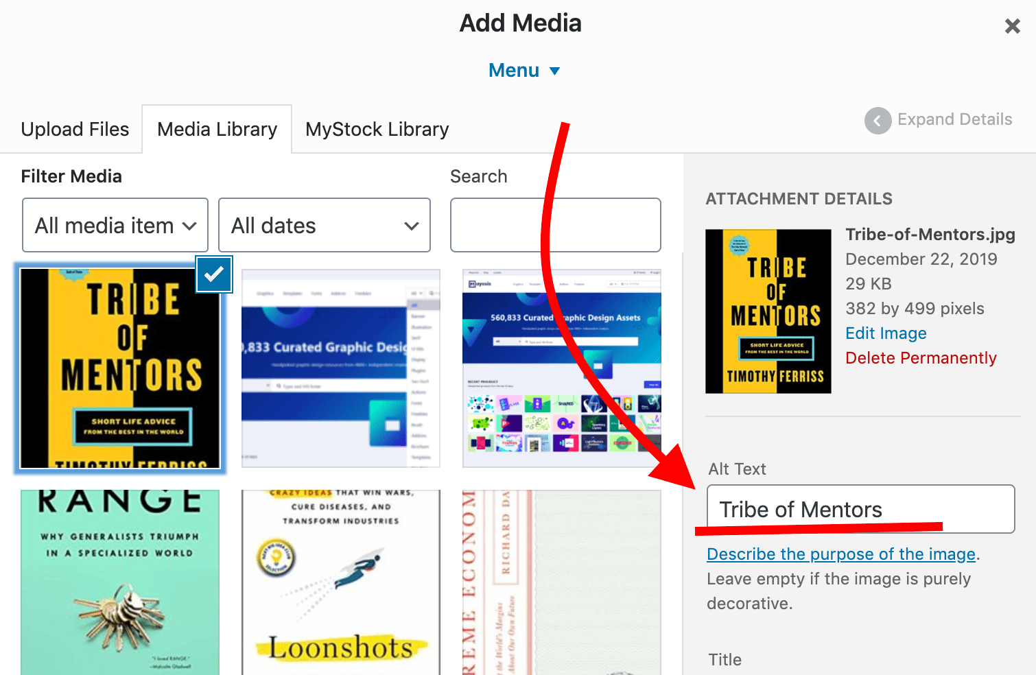 add alt tag to image