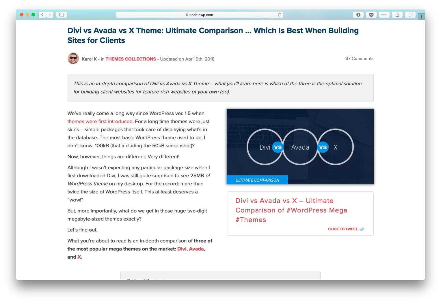 divi, avada, x theme