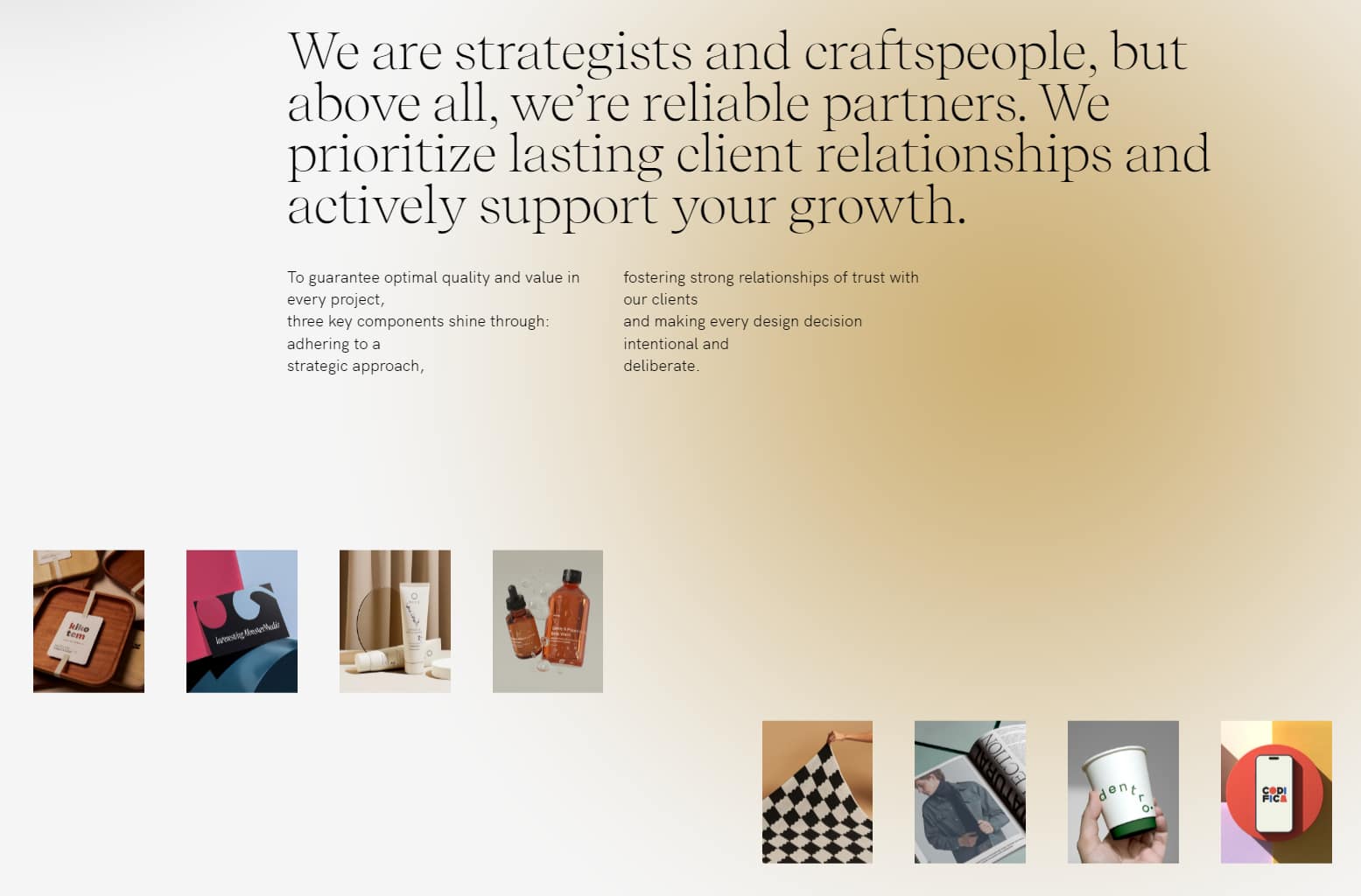 An example of gradient design