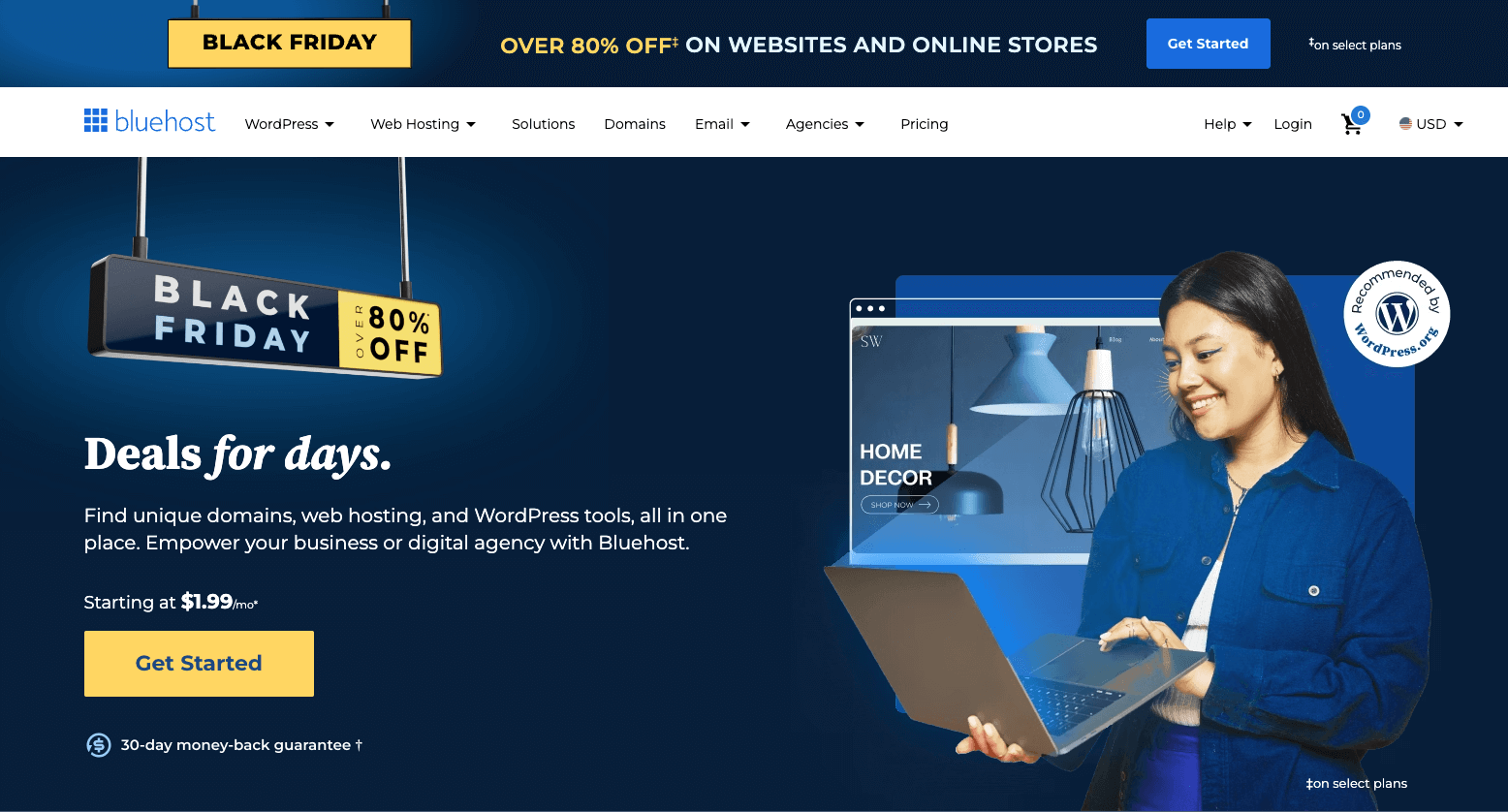 WordPress Black Friday 2024 deals: Bluehost
