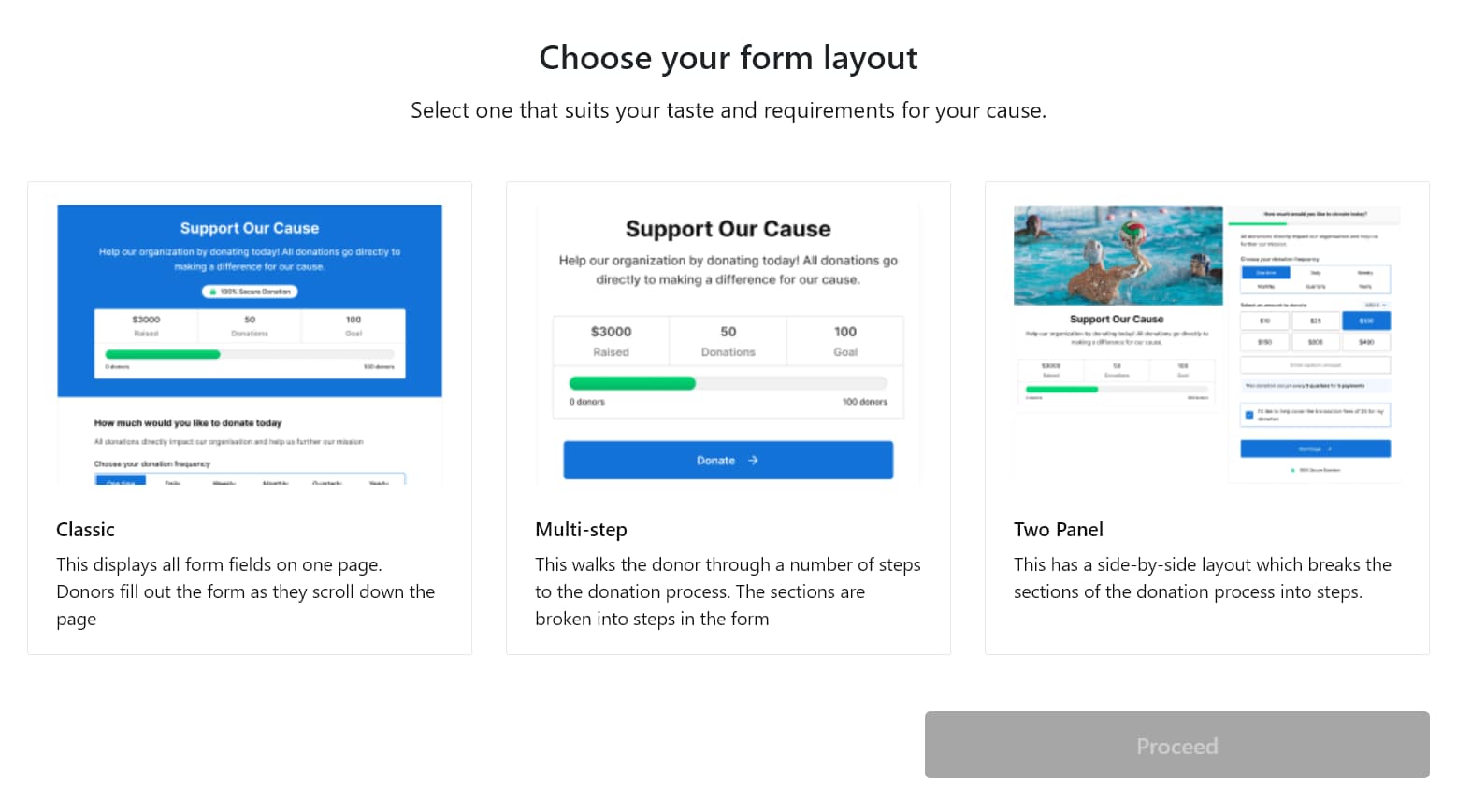 GiveWP donation form templates