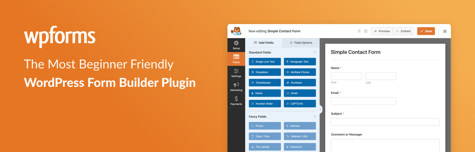 Best Donation Plugins for WordPress Compared and Tested 1 WPForms banner