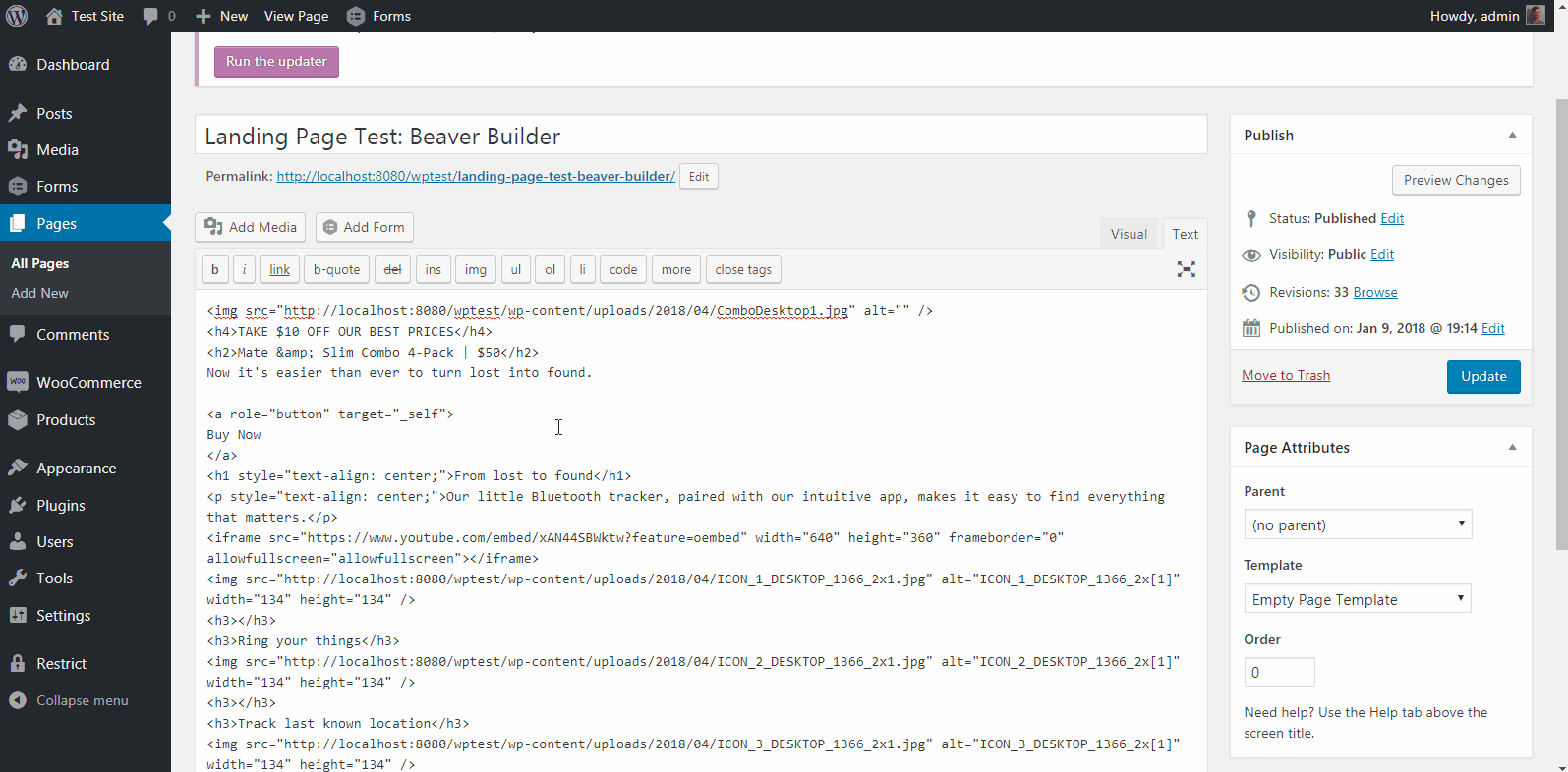 beaver builder review html fallback