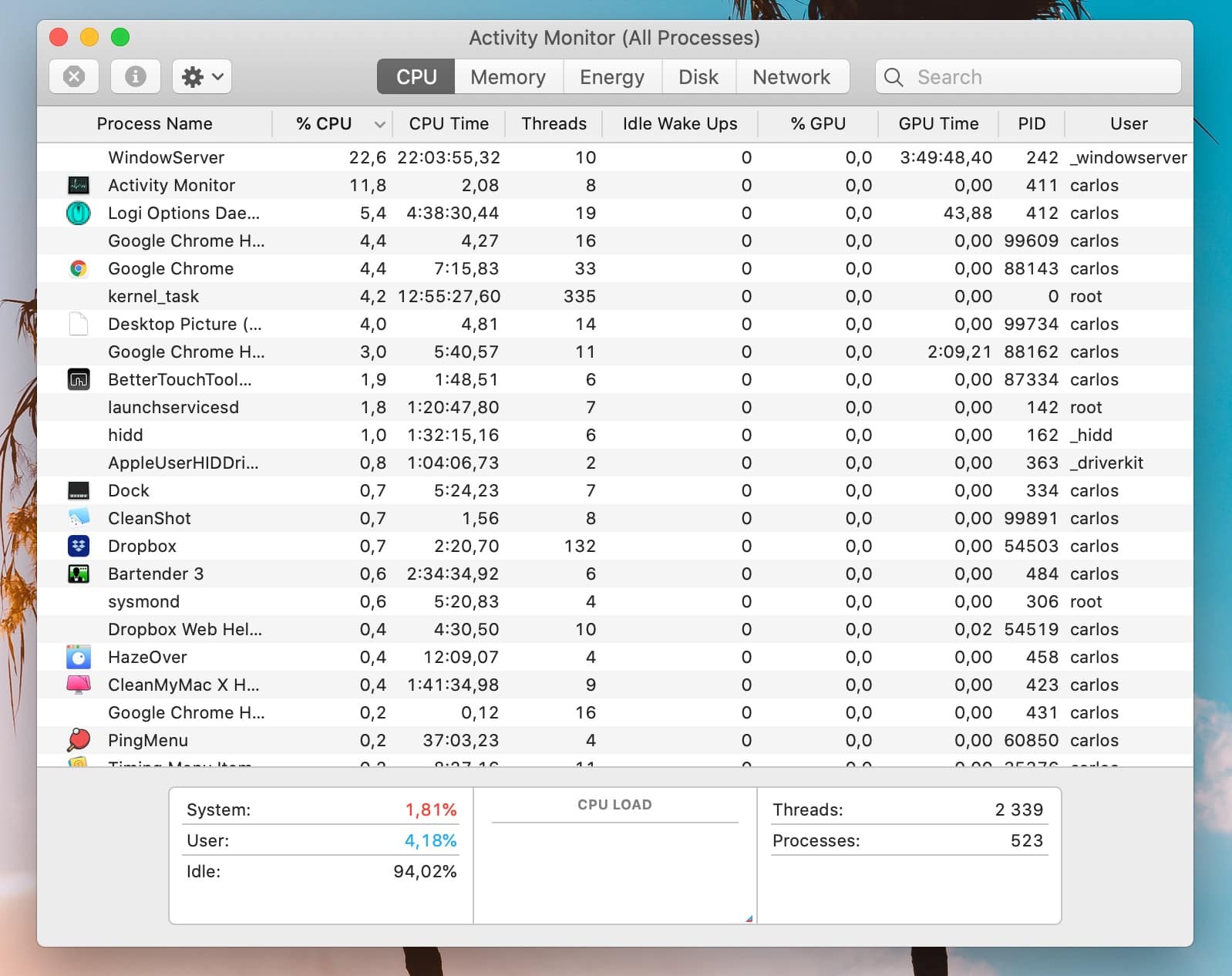 How to speed up Mac: use Activity Monitor