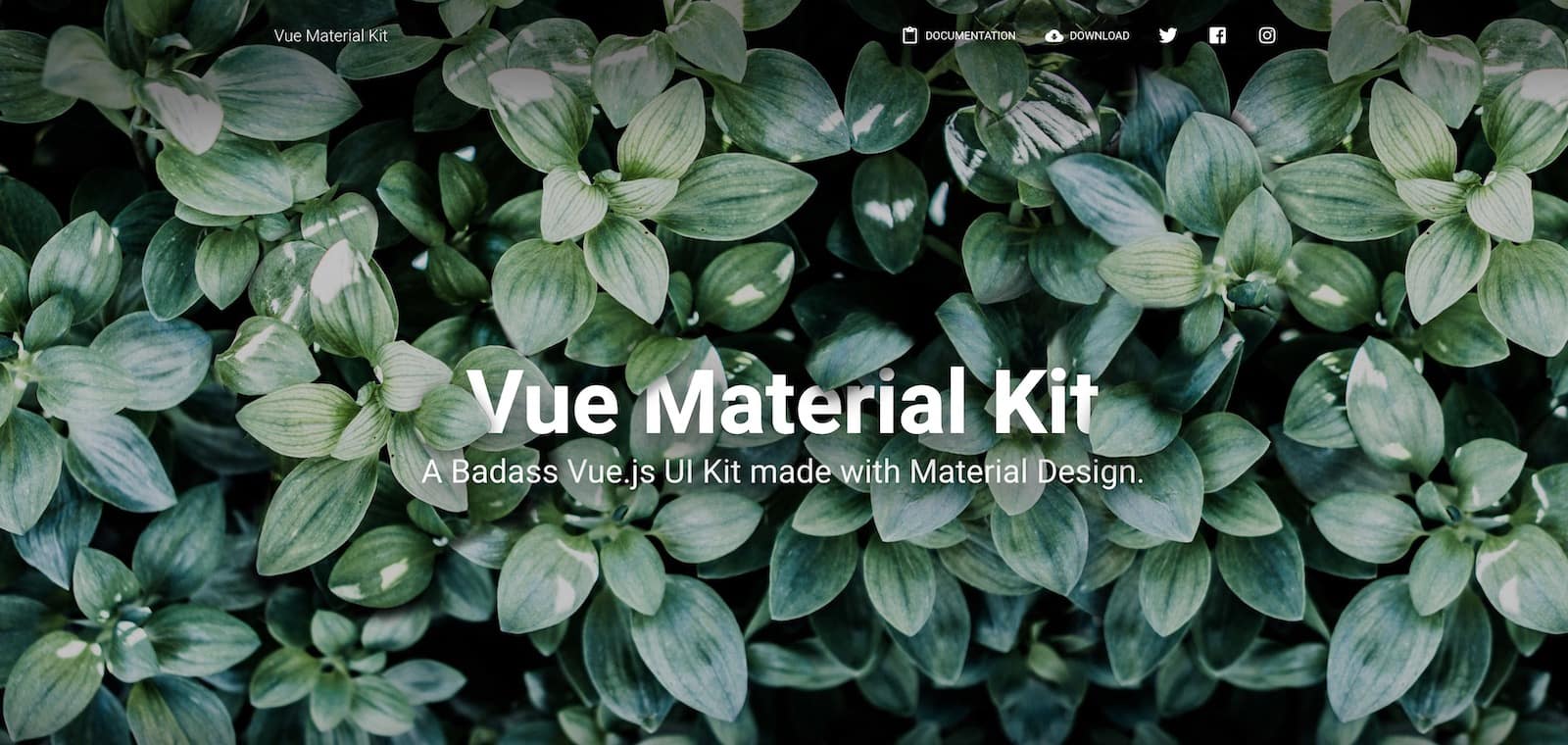 vue material kit