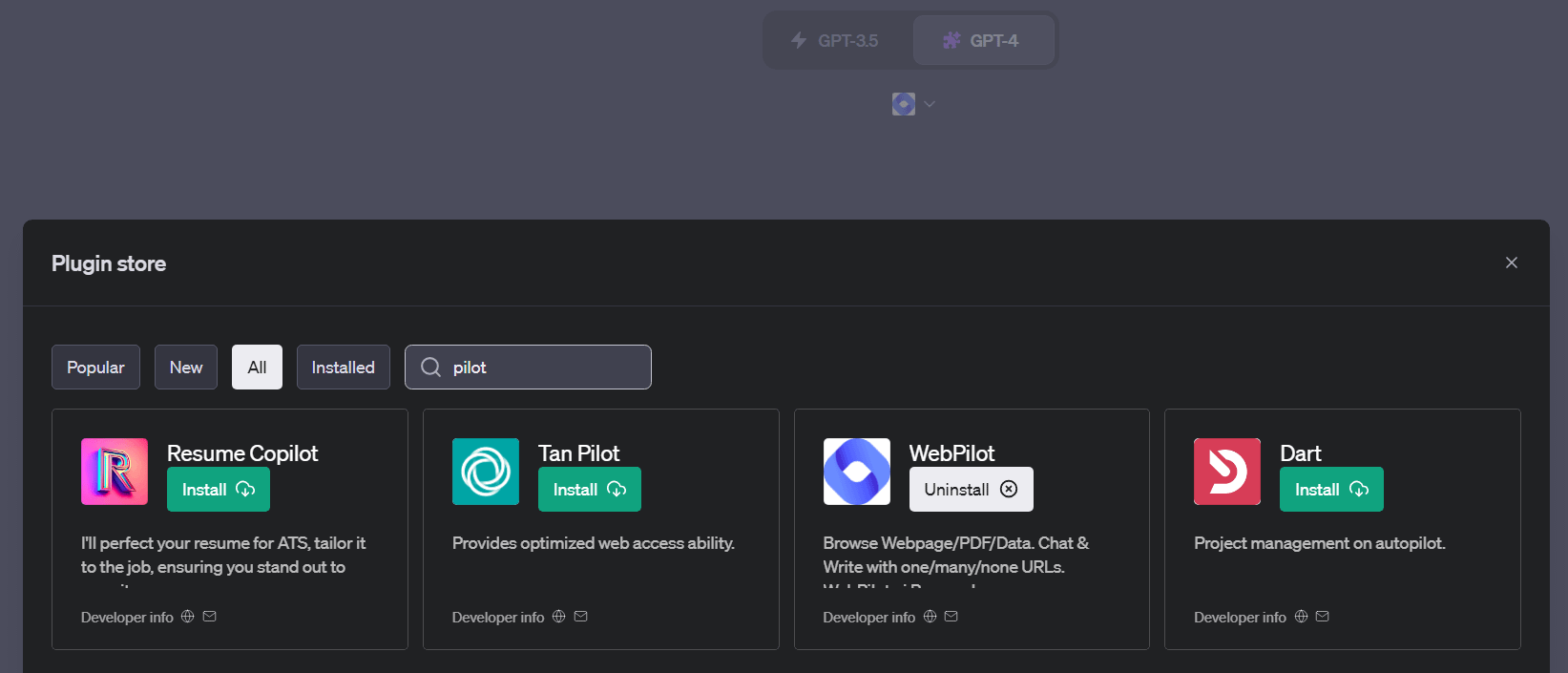 Using plugins in ChatGPT.