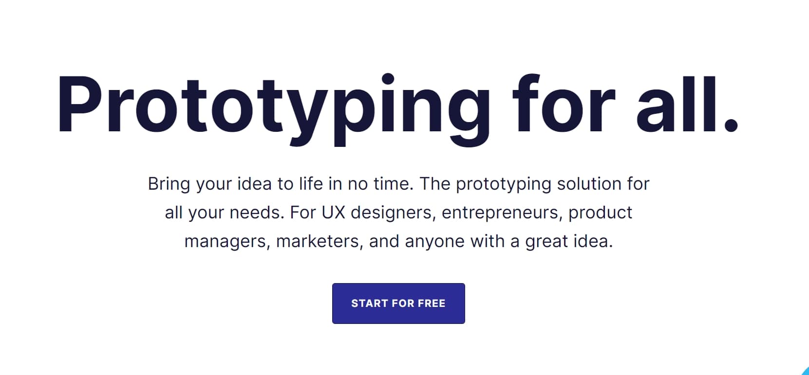 Proto.io homepage