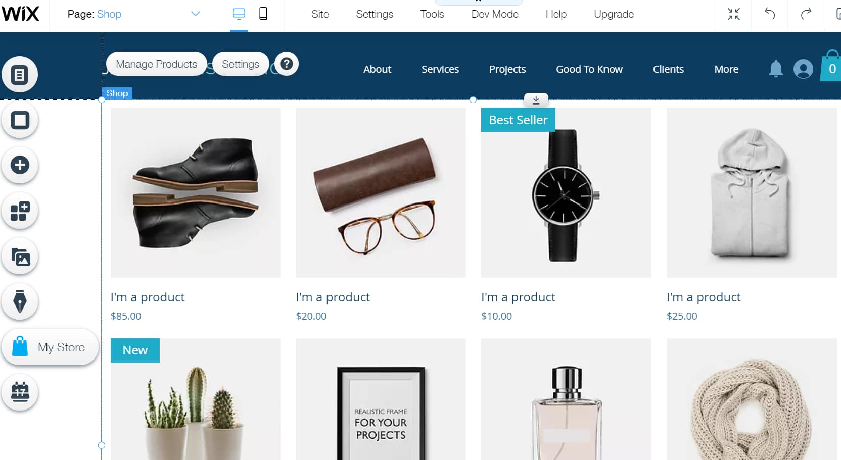 ecommerce on wix