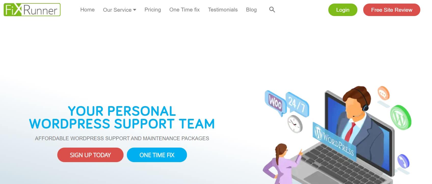 FixRunner offers affordable WordPress maintenance services