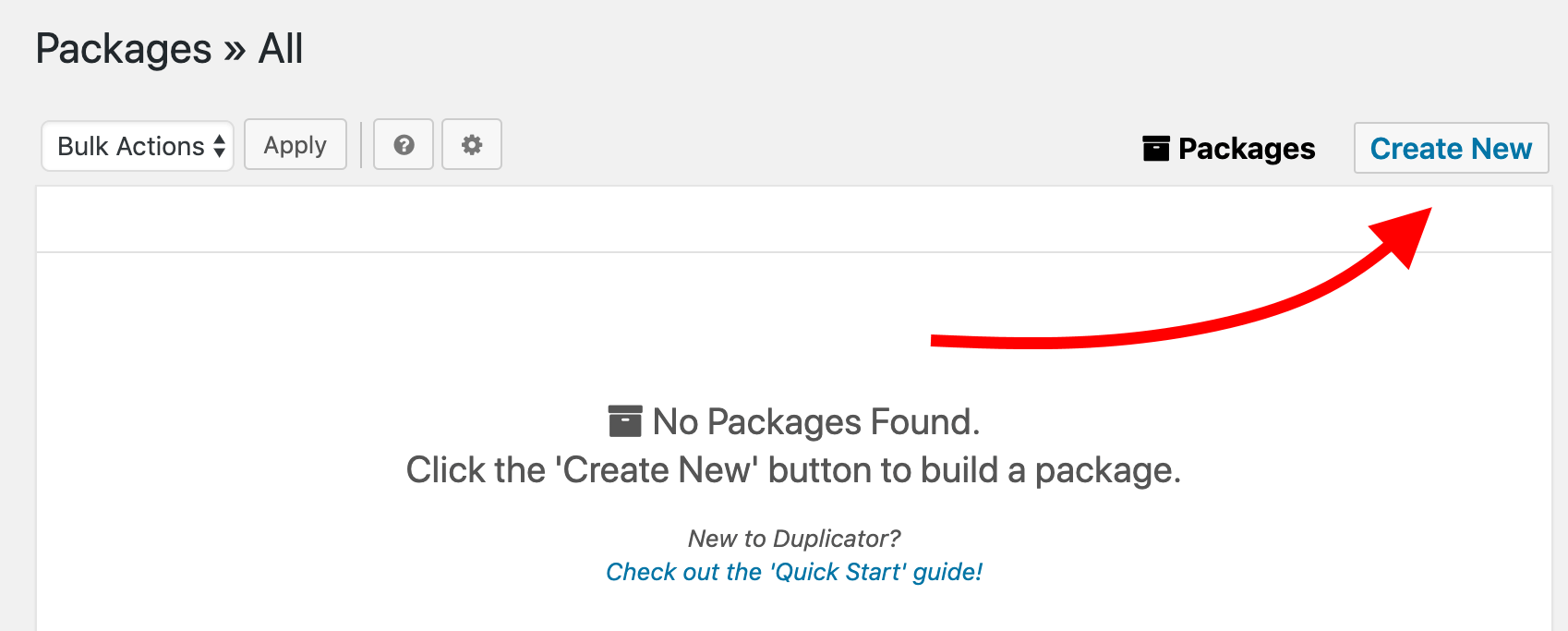 Move WordPress to a new server or host: first create a new backup