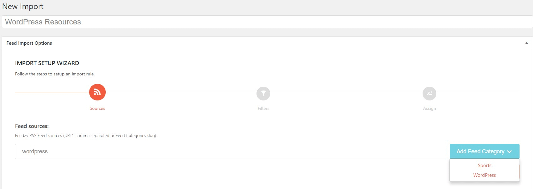 WordPress RSS plugins: Feedzy